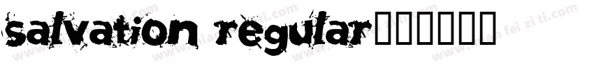 Salvation Regular字体转换